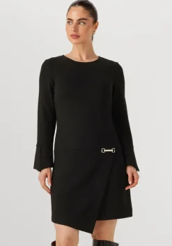 zwarte ana alcazar mini jurk dress wrap skirt