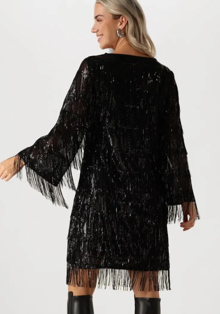 zwarte ana alcazar mini jurk pure sequins dress