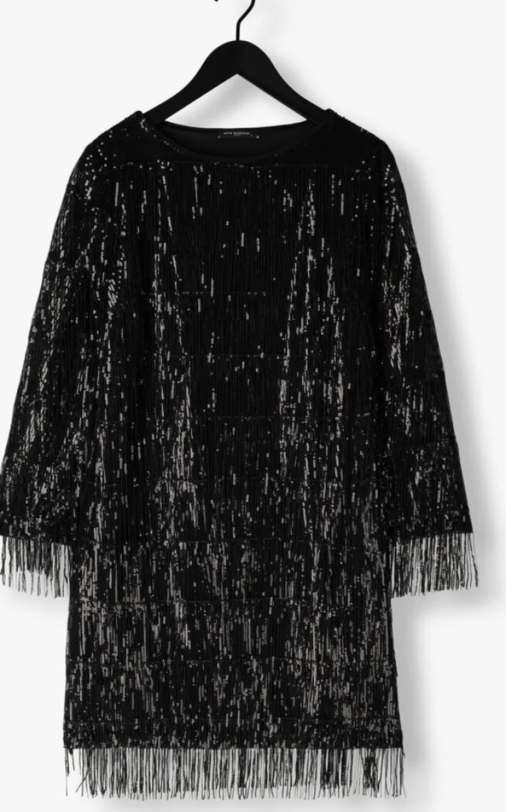 zwarte ana alcazar mini jurk pure sequins dress