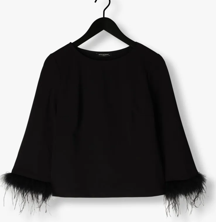 zwarte ana alcazar tops & t-shirts top 080861