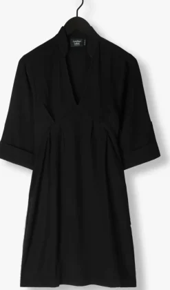 zwarte another label mini jurk amilia short dress l/s