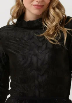 zwarte another label tops & t-shirts charlot top l/s