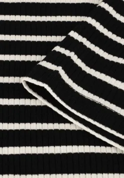 zwarte another label t-shirt elyne stripe t-shirt s/s