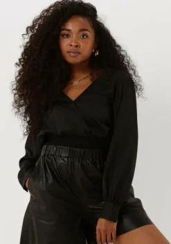 ANOTHER LABEL e t-shirt linnea shiny top l/s>DAMES Tops & T-Shirts