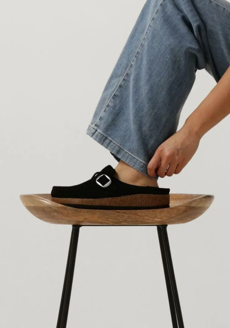 zwarte birkenstock instappers buckley dames