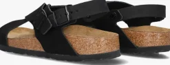 zwarte birkenstock platte sandalen tulum ii vl