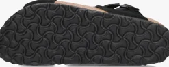 zwarte birkenstock platte sandalen tulum ii vl