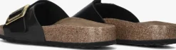 zwarte birkenstock slippers catalina cushion buckle