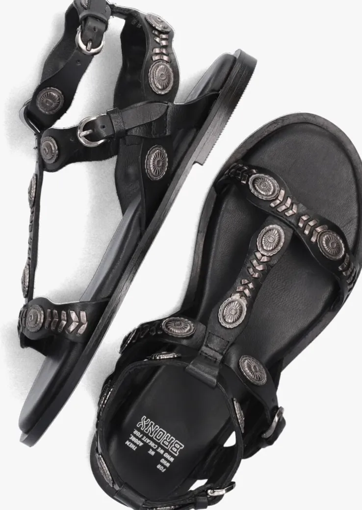 zwarte bronx sandalen sky-ler 85036-w