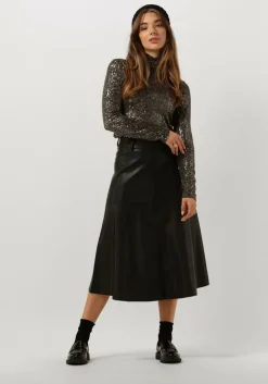 zwarte bruuns bazaar midirok vegani imma skirt