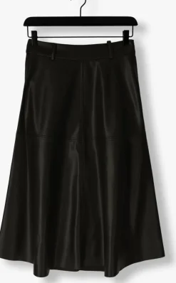 zwarte bruuns bazaar midirok vegani imma skirt