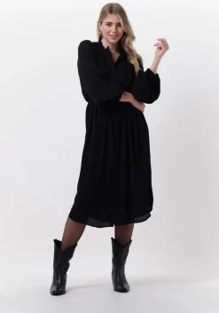 zwarte bruuns bazaar midi jurk camilla basely dress