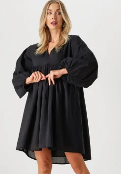 zwarte by-bar mini jurk philou chambric dress