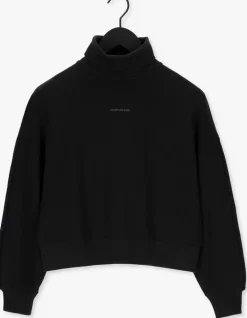 CALVIN KLEIN e coltrui logo trim roll neck><noscript><img width=