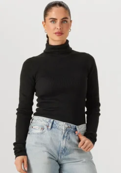 CALVIN KLEIN e coltrui woven label roll neck>DAMES Truien & Vesten