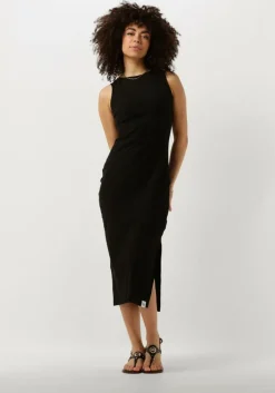 CALVIN KLEIN e maxi jurk seaming long rib dress>DAMES Jurken