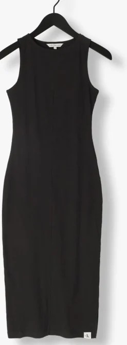 CALVIN KLEIN e maxi jurk seaming long rib dress><noscript><img width=