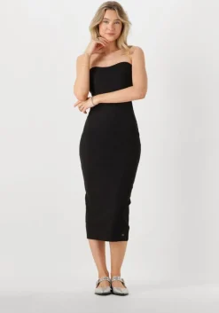 CALVIN KLEIN e midi jurk woven label rib sleeveless dress><noscript><img width=