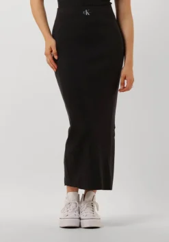 CALVIN KLEIN e midirok woven label sweater skirt>DAMES Rokken