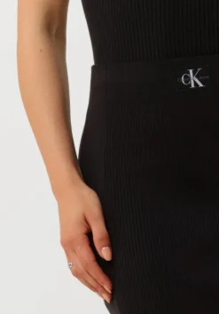 CALVIN KLEIN e midirok woven label sweater skirt><noscript><img width=