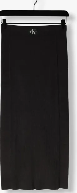 CALVIN KLEIN e midirok woven label sweater skirt><noscript><img width=