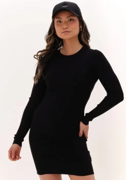 CALVIN KLEIN e mini jurk badge knitted sleeves dress>DAMES Jurken