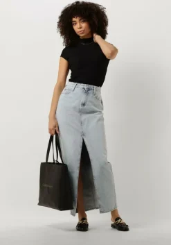 CALVIN KLEIN e top seaming rib slim tee>DAMES Tops & T-Shirts