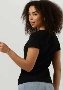 zwarte calvin klein t-shirt ck embroidery stretch