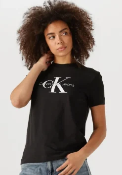 CALVIN KLEIN e t-shirt core monogram logo regular fit>DAMES Tops & T-Shirts