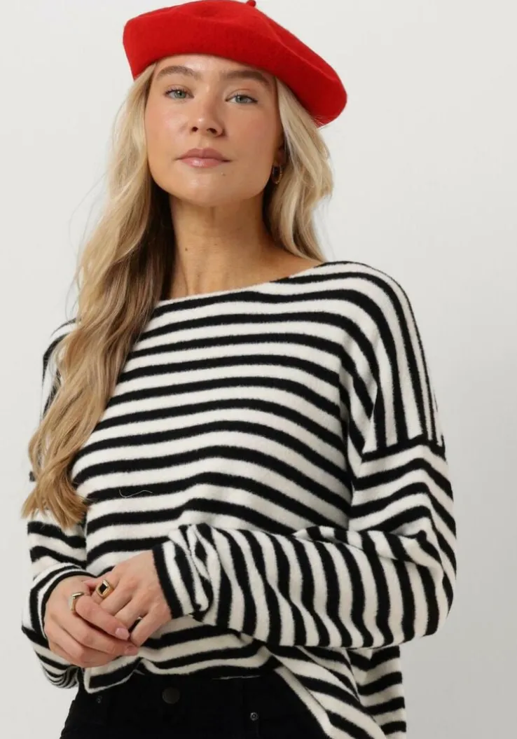 zwarte catwalk junkie trui kn soft stripe