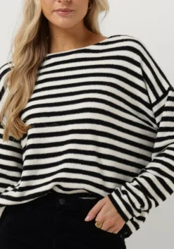 zwarte catwalk junkie trui kn soft stripe