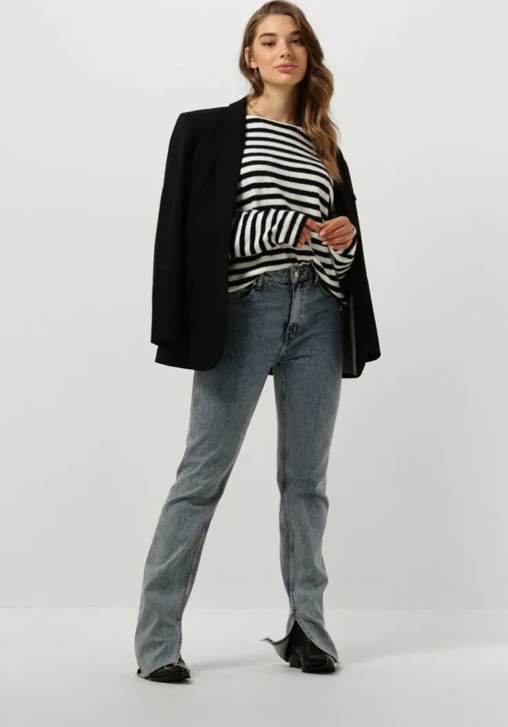 zwarte catwalk junkie trui kn soft stripe