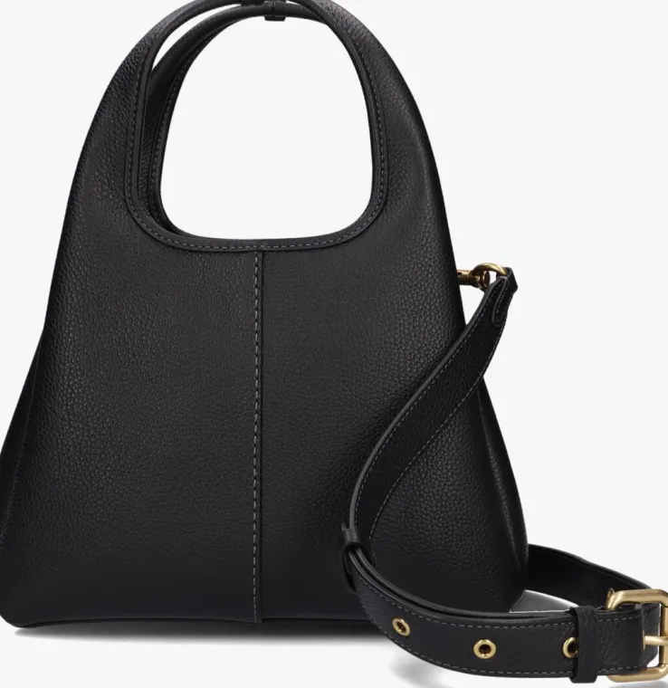 zwarte coach schoudertas lana