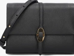 zwarte coccinelle schoudertas dorian