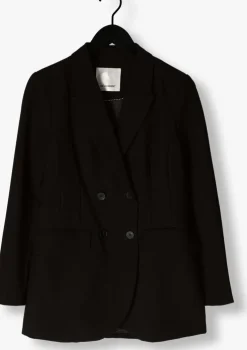 zwarte co'couture blazer vola double balzer