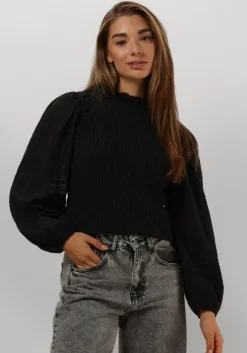 zwarte co'couture blouses kera smock blouse
