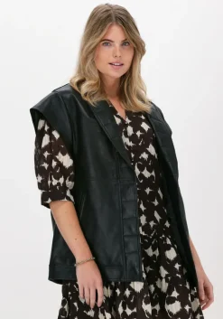 zwarte co'couture gilet harvie leather vest