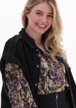 zwarte co'couture gilet vika denim vest