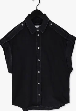 zwarte co'couture gilet vika denim vest