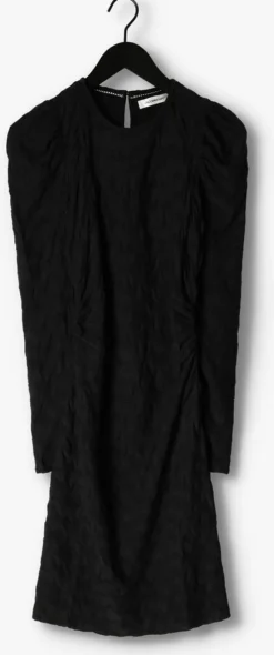 zwarte co'couture mini jurk dalia drape dress