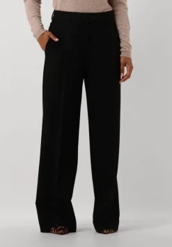 zwarte co'couture pantalon vola long wide pant