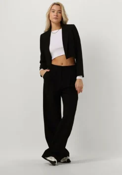 zwarte co'couture pantalon vola pleat pant