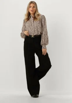 zwarte co'couture pantalon vola pleat pant