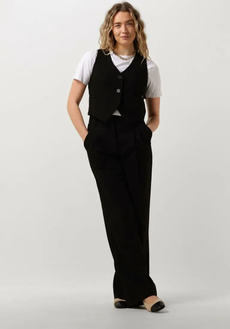 CO'COUTURE e co'couture pantalon vola pleated long pant>DAMES Broeken