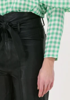 zwarte co'couture pantalon phoebe zora leather pant