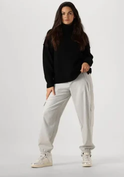 zwarte co'couture truien/vesten maja slit roll neck