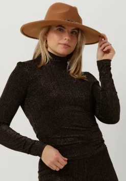 COLOURFUL REBEL e coltrui neyo metallic stripe turtleneck top>DAMES Truien & Vesten