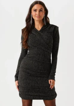 COLOURFUL REBEL e mini jurk bryssa lurex stripes padded dress>DAMES Jurken