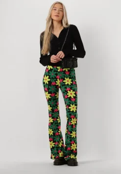 zwarte colourful rebel tops & t-shirts nori fine knit cropped longsleeve polo