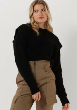 COLOURFUL REBEL e trui toby sleeve detail knitwear sweater>DAMES Truien & Vesten